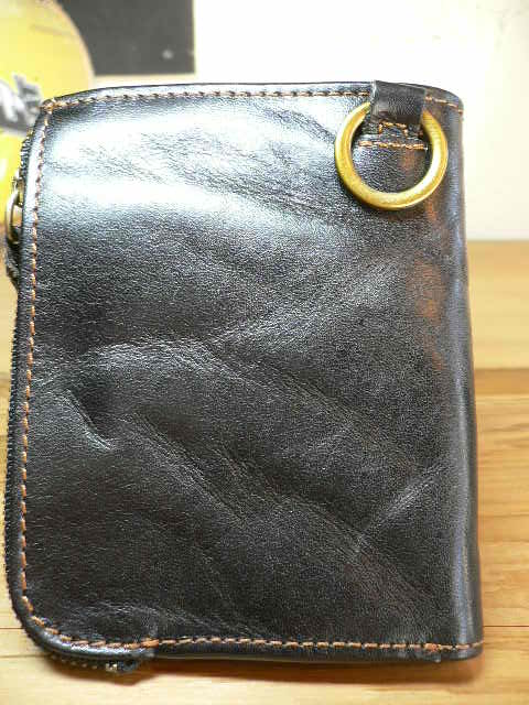 画像: HAWK COMPANY/WASHED LEATHER　WALLET　BLACK