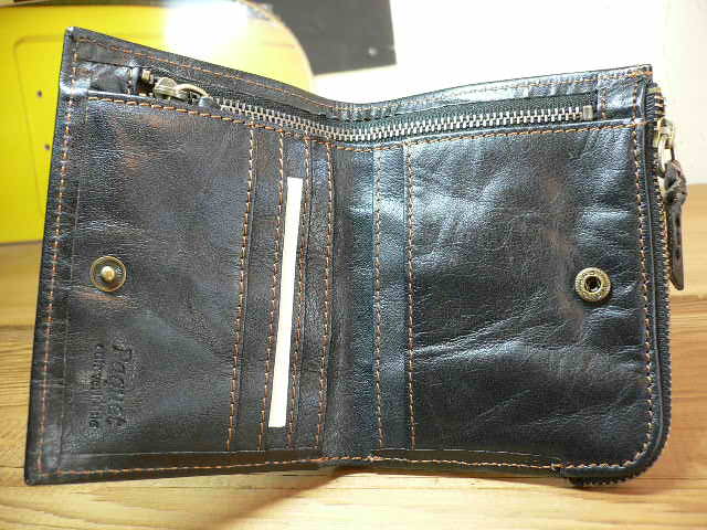 画像: HAWK COMPANY/WASHED LEATHER　WALLET　BLACK