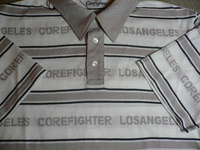 画像: (SALE 30%OFF) COREFIGHTER/BORDER UNIFORM POLO　WHITEｘGRAY