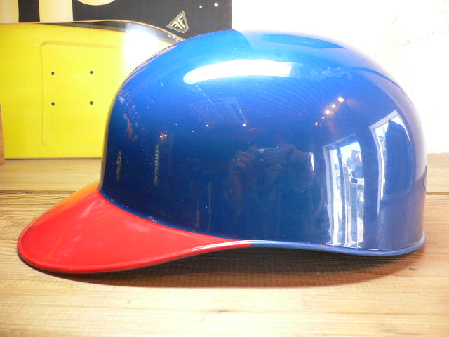 画像:  COREFIGHTER/BASEBALL HELMET  NAVYxREDVISOR