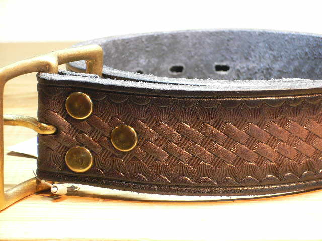 画像: HAWK COMPANY/BASKET WAVE BELT  BLACK