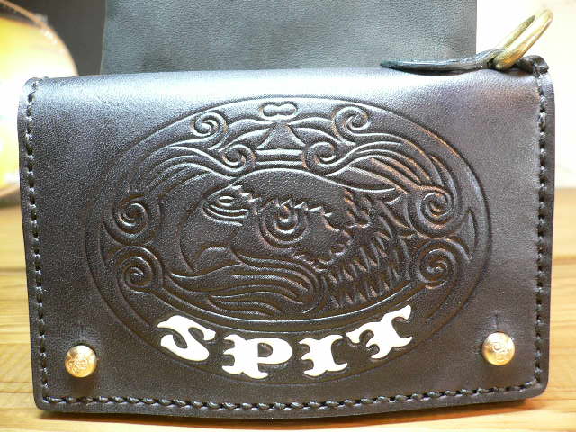 GROK LEATHER/SPIT WALLET BLACK GROK LEATHER