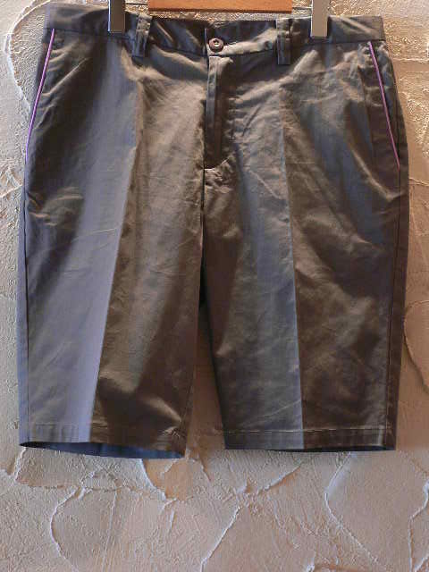 画像1: (SALE 40%OFF) VELVET GLOVE/PIPING SHORTS  GREY