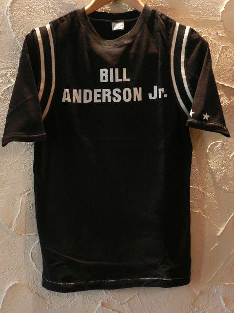 画像1: ☆SALE 50%OFF☆ BURDEN/BILL FOOTBALL 五分丈TEE  BLACK