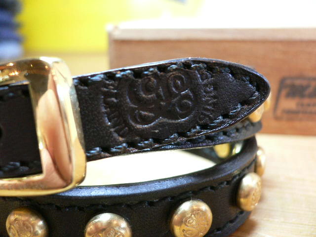 画像: GROK LEATHER/LONG RIVET BRACELET 13mm  BLACK 