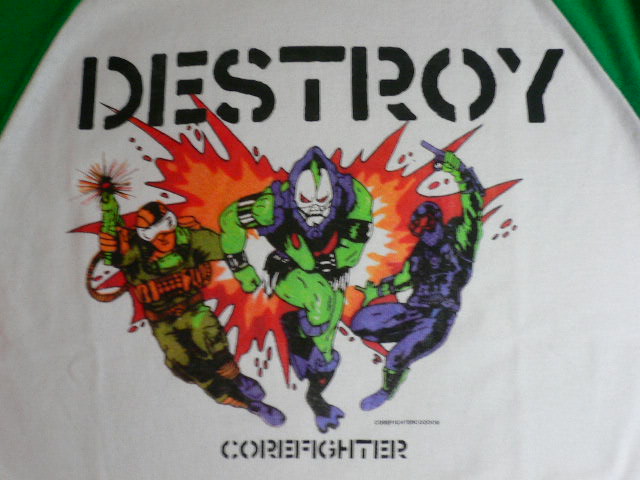 画像: COREFIGHTER/BATTING T DESTROY　WHITExGREEN