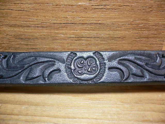 画像: GROK LEATHER/KEY LEATHER CODE CARVING　 BLACK