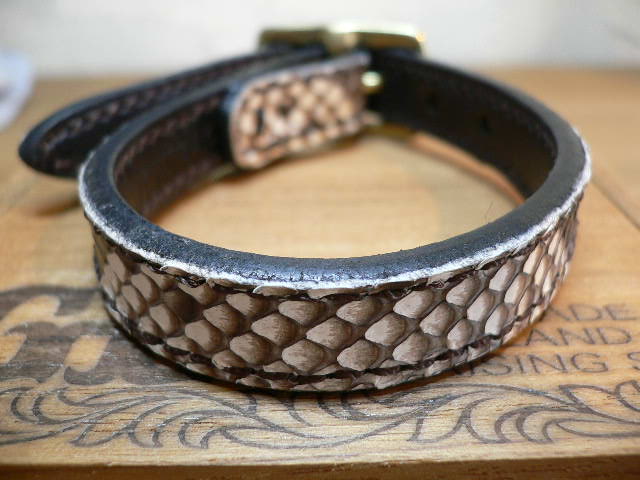 画像: GROK LEATHER/SHORT BRACELET  PYTHON