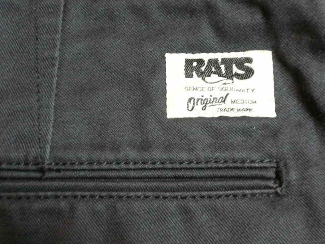 画像: RATS/TIGHT CHINO PANTS  BLACK